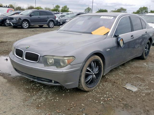 WBAGN634X4DS46924 - 2004 BMW 745 LI GRAY photo 2