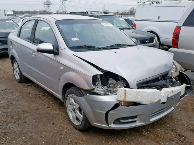 KL1TG56637B136775 - 2007 CHEVROLET AVEO LT SILVER photo 1