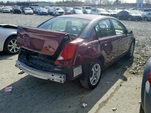 1G8AL52F73Z118759 - 2003 SATURN ION LEVEL RED photo 4