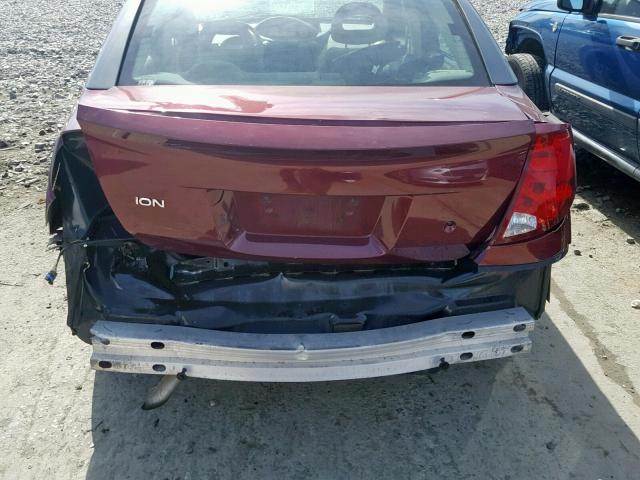1G8AL52F73Z118759 - 2003 SATURN ION LEVEL RED photo 9