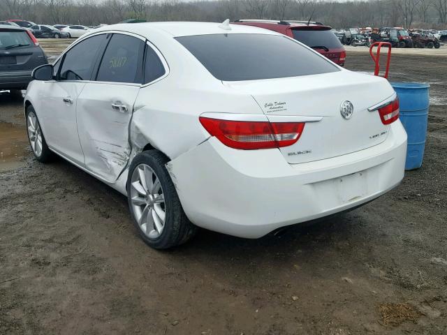 1G4PP5SK7D4242445 - 2013 BUICK VERANO WHITE photo 3