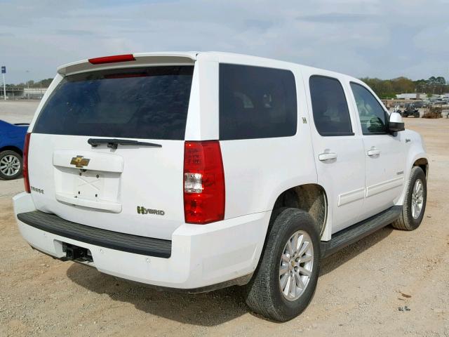 1GNSCDFJ8BR259056 - 2011 CHEVROLET TAHOE HYBR WHITE photo 4