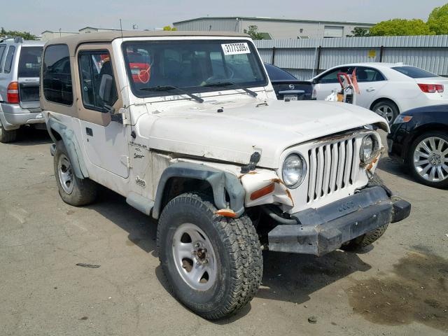 1J4FY19S3XP496369 - 1999 JEEP WRANGLER / WHITE photo 1