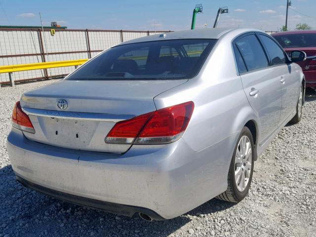 4T1BK3DB8BU373200 - 2011 TOYOTA AVALON BAS SILVER photo 4