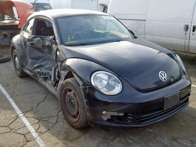 3VWJP7AT1CM611588 - 2012 VOLKSWAGEN BEETLE BLACK photo 1