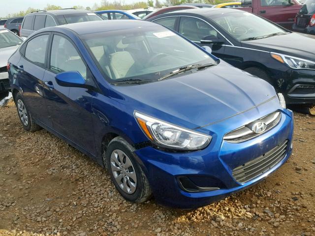 KMHCT4AE1HU186377 - 2017 HYUNDAI ACCENT SE BLUE photo 1