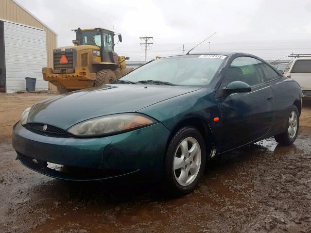 1ZWFT6030Y5645513 - 2000 MERCURY COUGAR I4 GREEN photo 2