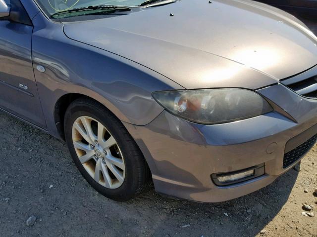 JM1BK323571608838 - 2007 MAZDA 3 S GRAY photo 9