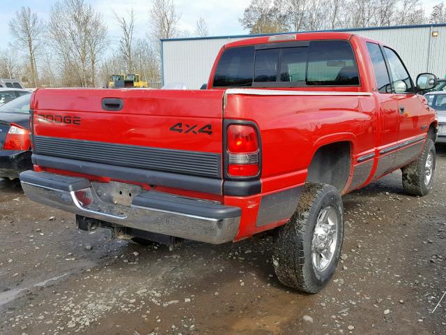 3B7KF2369XG155669 - 1999 DODGE RAM 2500 RED photo 4