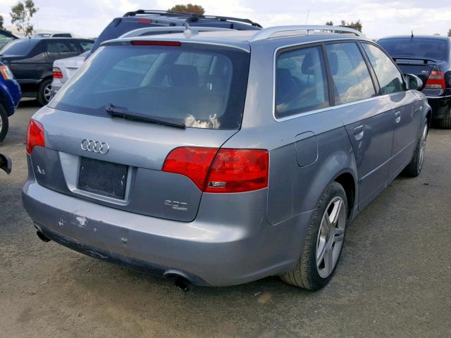 WAUKF78E67A050225 - 2007 AUDI A4 2.0T AV SILVER photo 4