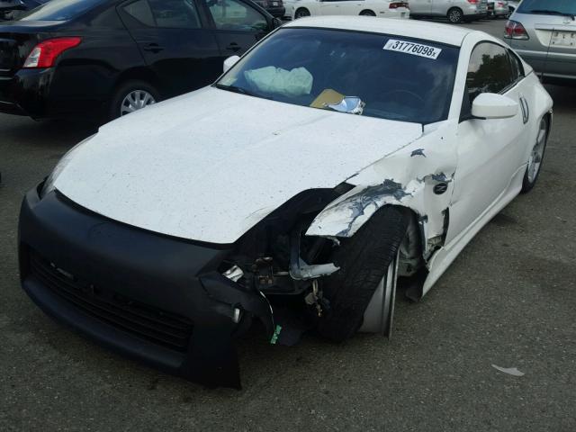 JN1AZ34E83T009553 - 2003 NISSAN 350Z COUPE WHITE photo 2