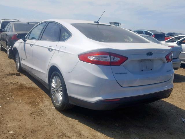 3FA6P0UU3ER220071 - 2014 FORD FUSION S H WHITE photo 3