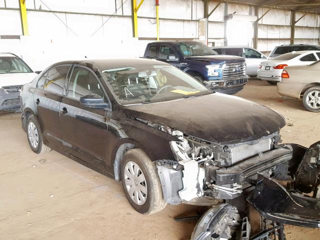 3VW1K7AJ1FM279556 - 2015 VOLKSWAGEN JETTA BASE BLACK photo 1