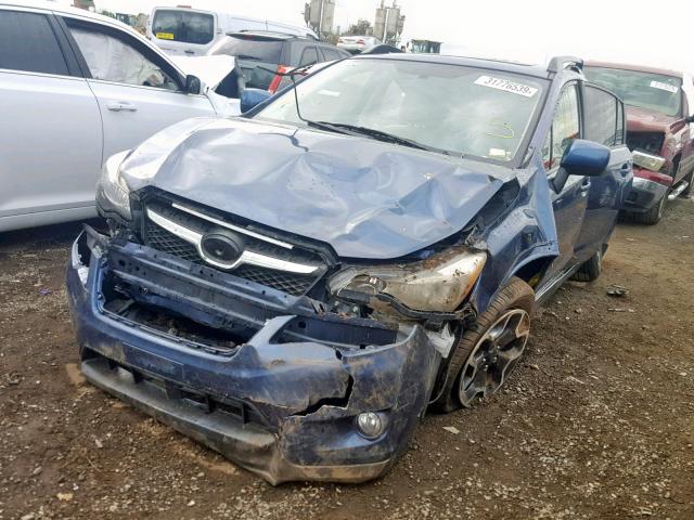 JF2GPAVC8D2892612 - 2013 SUBARU XV CROSSTR BLUE photo 2