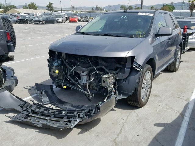 2FMDK3KCXABB05175 - 2010 FORD EDGE LIMIT GRAY photo 2