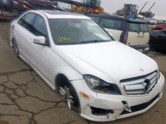 WDDGF4HB3DR265044 - 2013 MERCEDES-BENZ C 250 WHITE photo 1