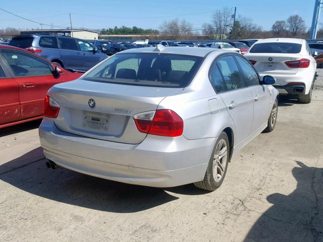 WBAVC57568NK77940 - 2008 BMW 328 I SULE SILVER photo 4