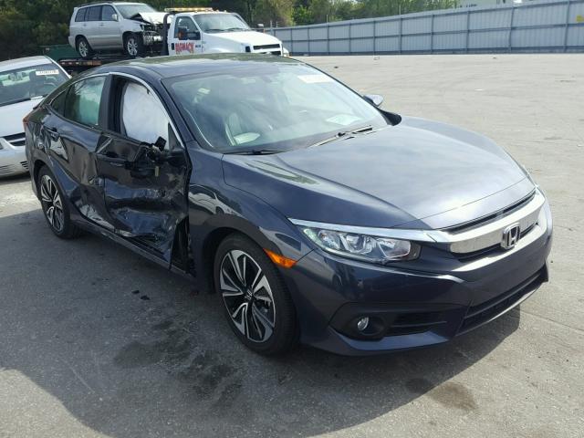 19XFC1F76GE017575 - 2016 HONDA CIVIC EXL BLUE photo 1