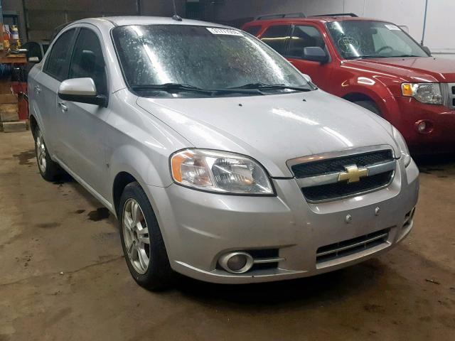 KL1TG56E99B624848 - 2009 CHEVROLET AVEO LT SILVER photo 1