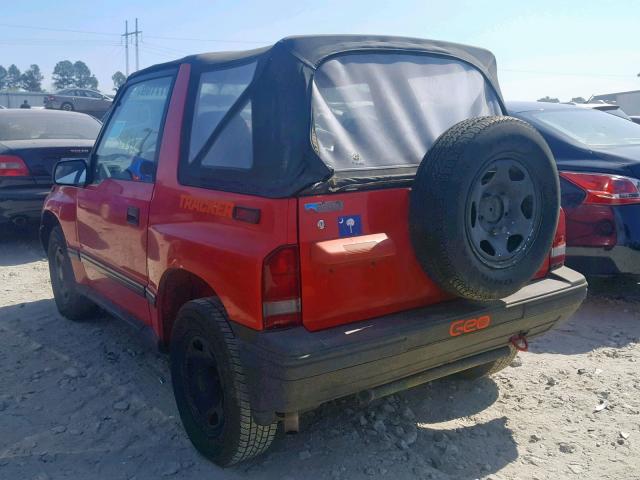 2CNBE18U1M6911776 - 1991 GEO TRACKER RED photo 3