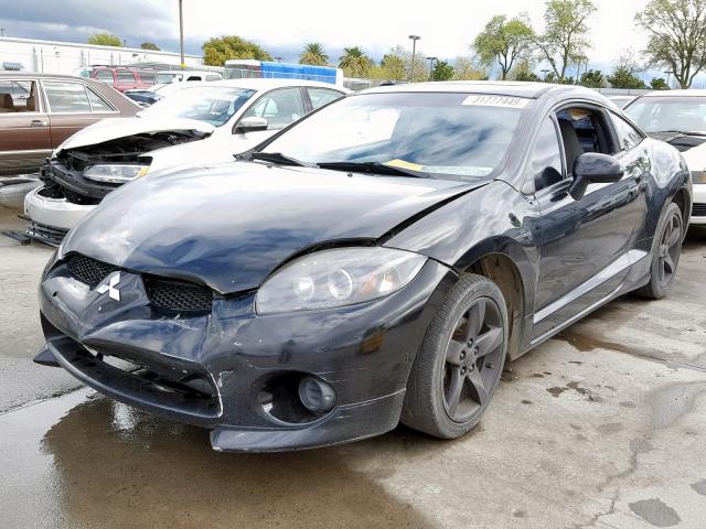 4A3AK24F97E065335 - 2007 MITSUBISHI ECLIPSE GS BLACK photo 2