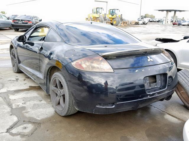 4A3AK24F97E065335 - 2007 MITSUBISHI ECLIPSE GS BLACK photo 3