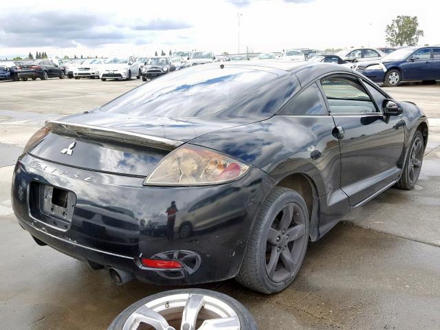 4A3AK24F97E065335 - 2007 MITSUBISHI ECLIPSE GS BLACK photo 4