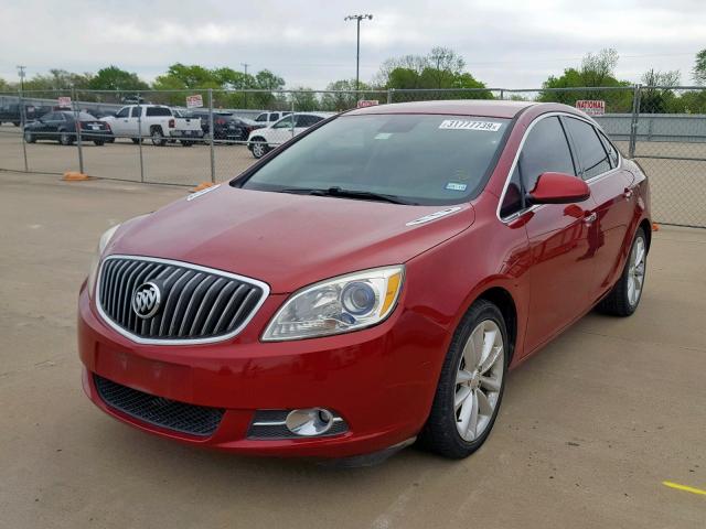 1G4PP5SK9C4221465 - 2012 BUICK VERANO BURGUNDY photo 2