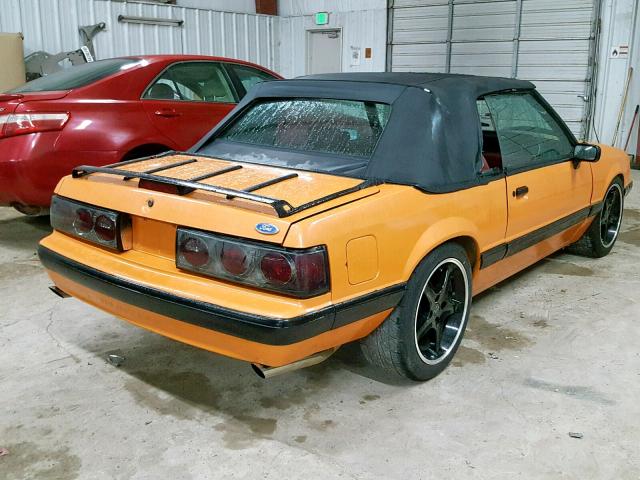 1FACP44E5MF130256 - 1991 FORD MUSTANG LX ORANGE photo 4