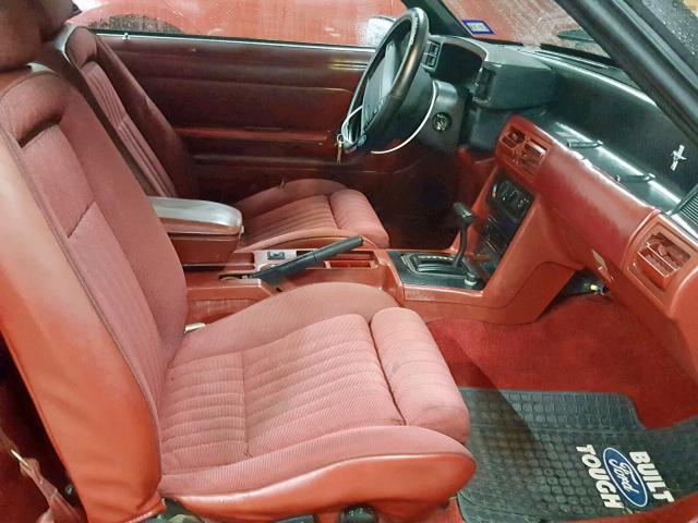 1FACP44E5MF130256 - 1991 FORD MUSTANG LX ORANGE photo 5