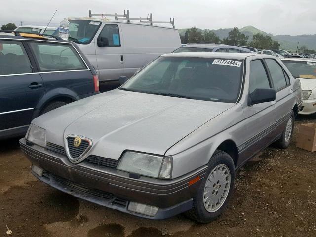 ZAREA33A4M6185932 - 1991 ALFA ROMEO 164 SILVER photo 2