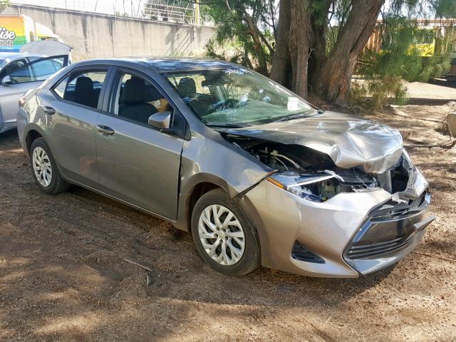 5YFBURHE8JP763750 - 2018 TOYOTA COROLLA L GRAY photo 1