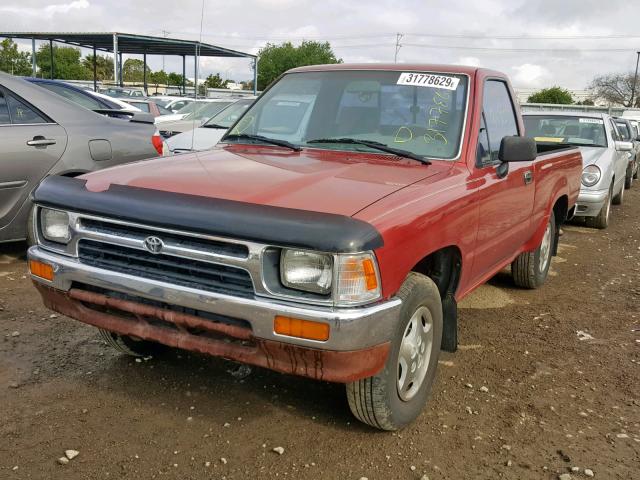 4TARN81P3SZ316456 - 1995 TOYOTA PICKUP 1/2 RED photo 2