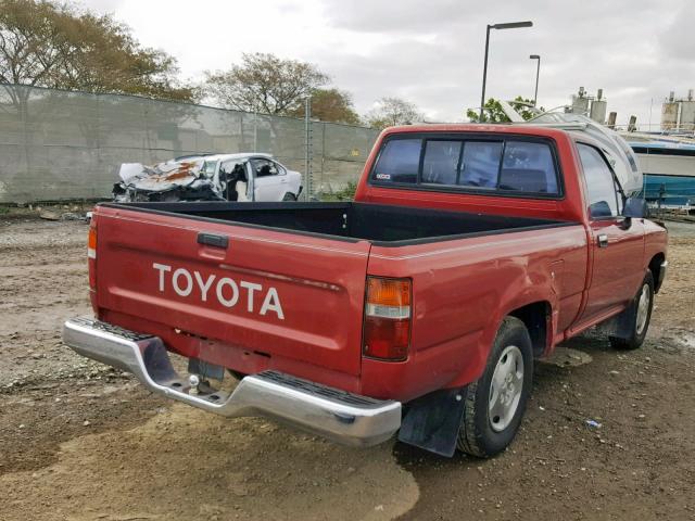 4TARN81P3SZ316456 - 1995 TOYOTA PICKUP 1/2 RED photo 4