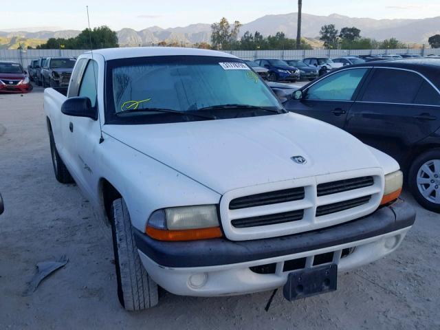 1B7FL22P51S338782 - 2001 DODGE DAKOTA WHITE photo 1