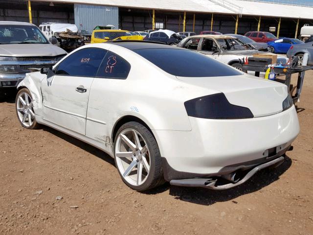 JNKCV54E63M208736 - 2003 INFINITI G35 WHITE photo 3