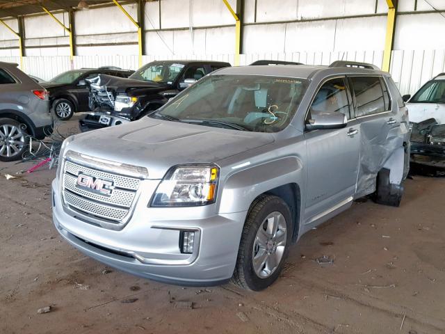 2GKALREKXG6283233 - 2016 GMC TERRAIN DE SILVER photo 2