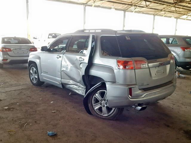 2GKALREKXG6283233 - 2016 GMC TERRAIN DE SILVER photo 3