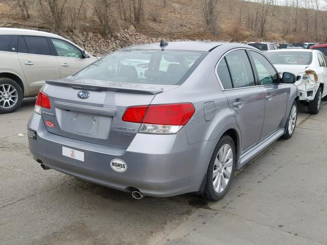 4S3BMDL65B2234601 - 2011 SUBARU LEGACY 3.6 SILVER photo 4