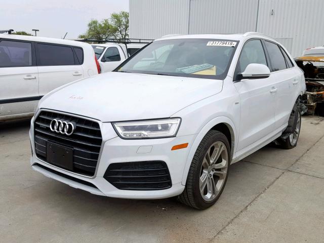 WA1JCCFS1JR011554 - 2018 AUDI Q3 PREMIUM WHITE photo 2