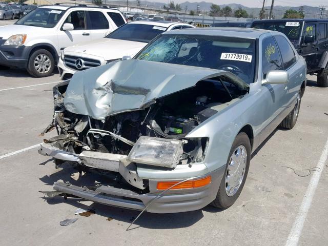 JT8BH28F7V0070087 - 1997 LEXUS LS 400 GREEN photo 2