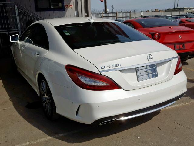 WDDLJ7DB8FA155256 - 2015 MERCEDES-BENZ CLS 550 WHITE photo 3