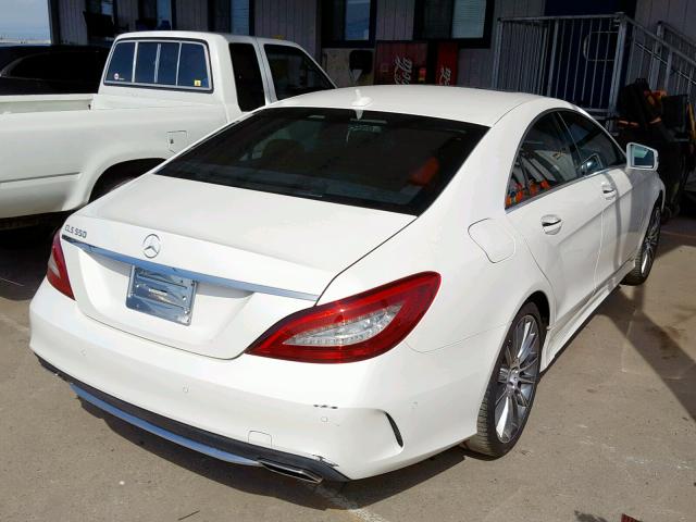 WDDLJ7DB8FA155256 - 2015 MERCEDES-BENZ CLS 550 WHITE photo 4