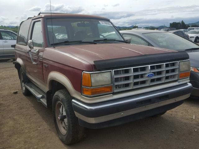 1FMCU14TXKUA66848 - 1989 FORD BRONCO II MAROON photo 1