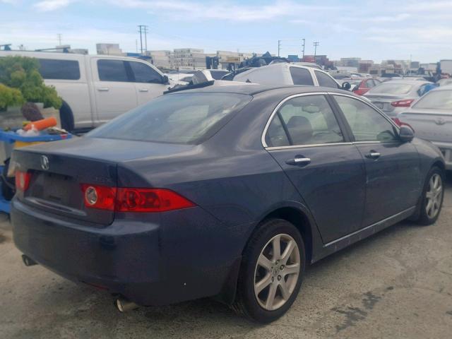 JH4CL96834C023457 - 2004 ACURA TSX BLUE photo 4