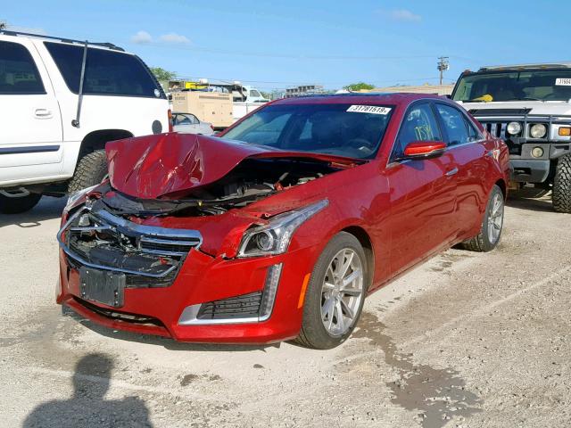 1G6AR5SX8J0115709 - 2018 CADILLAC CTS LUXURY RED photo 2