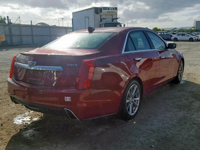 1G6AR5SX8J0115709 - 2018 CADILLAC CTS LUXURY RED photo 4