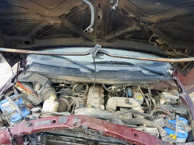 3B7KF23611G185918 - 2001 DODGE RAM 2500 MAROON photo 7