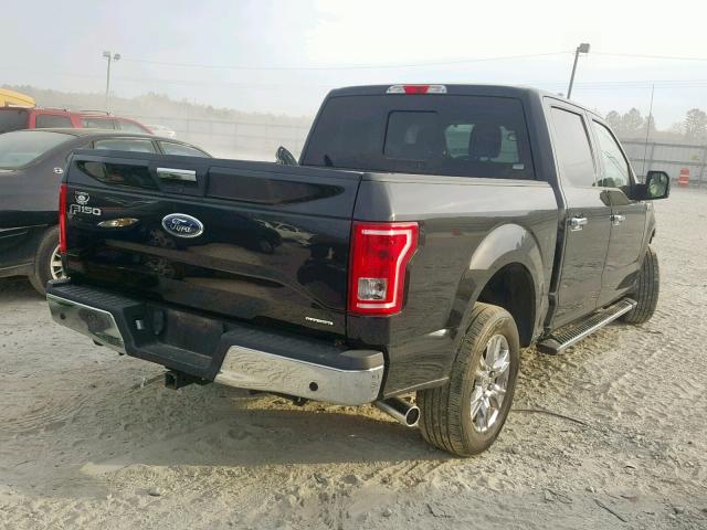 1FTEW1CF6GFB91392 - 2016 FORD F150 SUPER BLACK photo 4