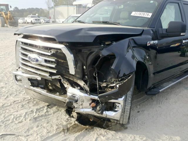 1FTEW1CF6GFB91392 - 2016 FORD F150 SUPER BLACK photo 9